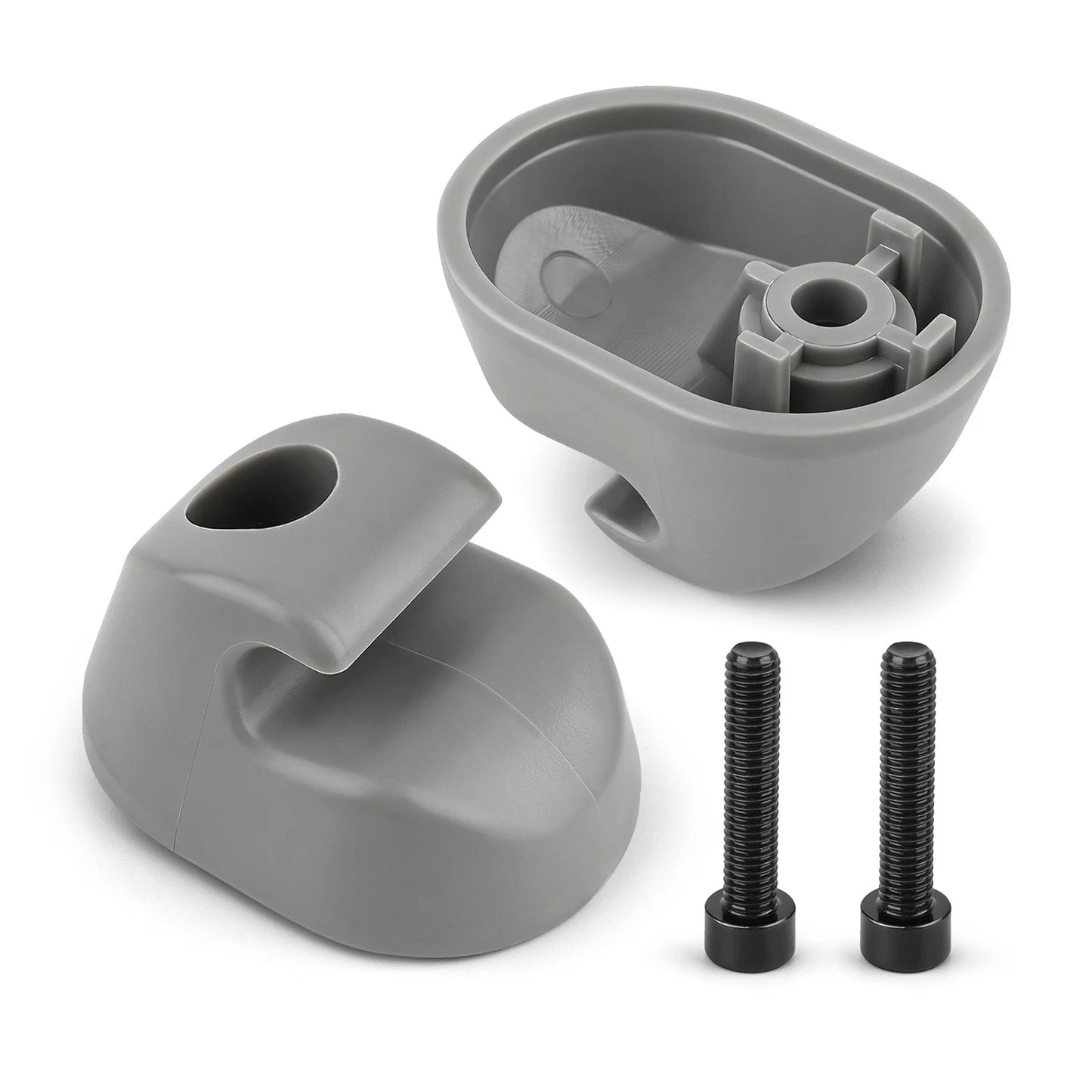Gray Interior Sun Visor Clip 2-Pack, for Kenworth & Peterbilt Trucks S16-1023-66