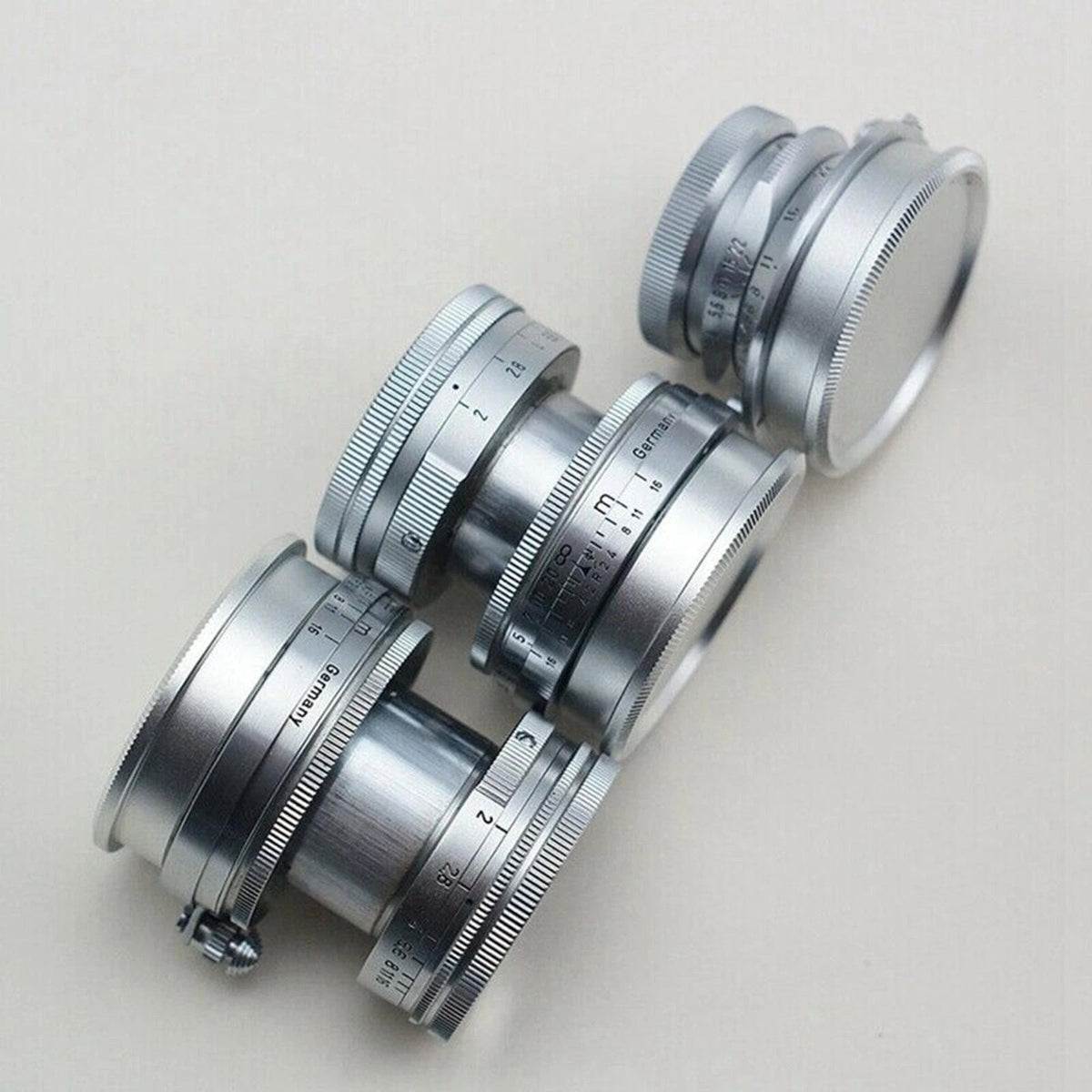 Aluminum Alloy Body Cap & Lens Rear Cap Cover Screw Mount For Leica M39 L39