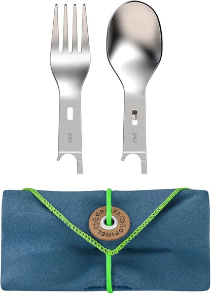 Opinel Picnic+ Cutlery Insert Set for No. 8 Folding Pocket Knives, Fork Brown