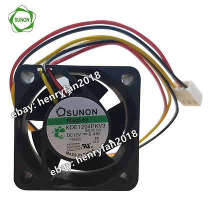 SUNON KDE1204PKV3 Axial Fan DC 12V 0.4W 40*40*20MM 3Pin 18dBA Slient Cooling Fan