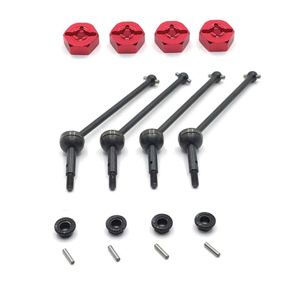 RC CVD Drive Shaft+Hex Adapter For WLtoys 1:14 144001 1/12 124017 124018 124019