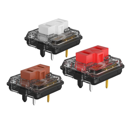 KAILH Official Store Low Profile Switch 1350 Chocolate 10PCS, Choc Red