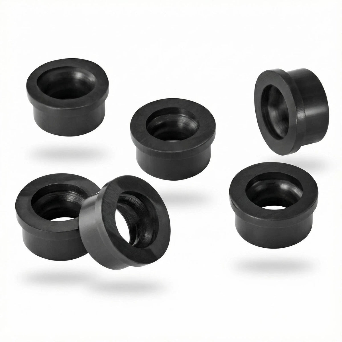 FixoTech 6 Pieces Black Rubber Handle Gaskets, Anti-Leak Seal small,