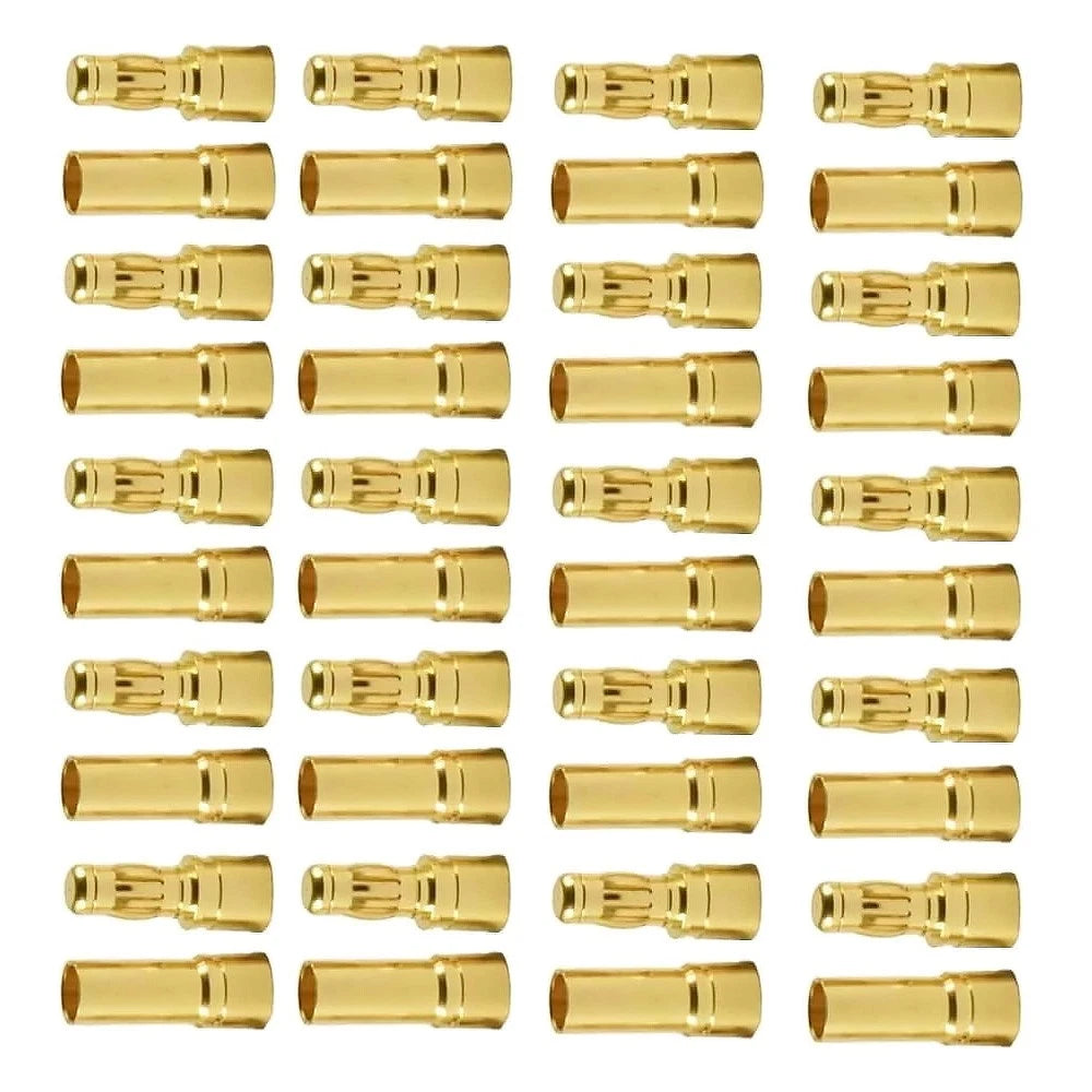 40pcs 3.5mm Gold Bullet Banana Connector Plug   for RC Motor ESC Battery