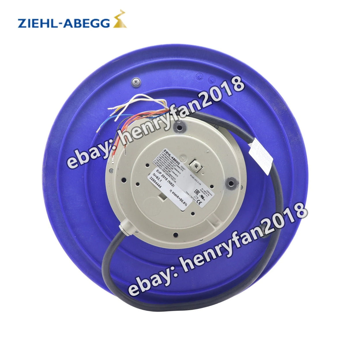 ZIEHL-ABEGG Fan RH28C-2DD.3I.CR 163827 400V 3~ 0.66/1.10KW IP54 Centrifugal Fan
