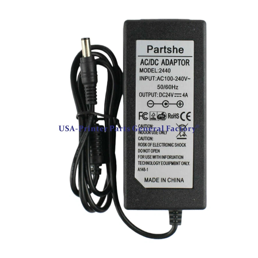 10pcs 24V 4A AC DC Adapter For Zebra GK420d GX420d GK420t GX420t Power Supply