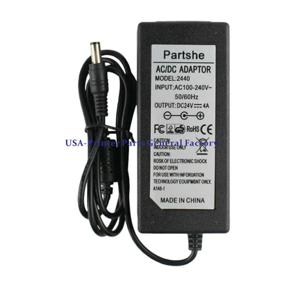 10pcs 24V 4A AC DC Adapter For Zebra GK420d GX420d GK420t GX420t Power Supply