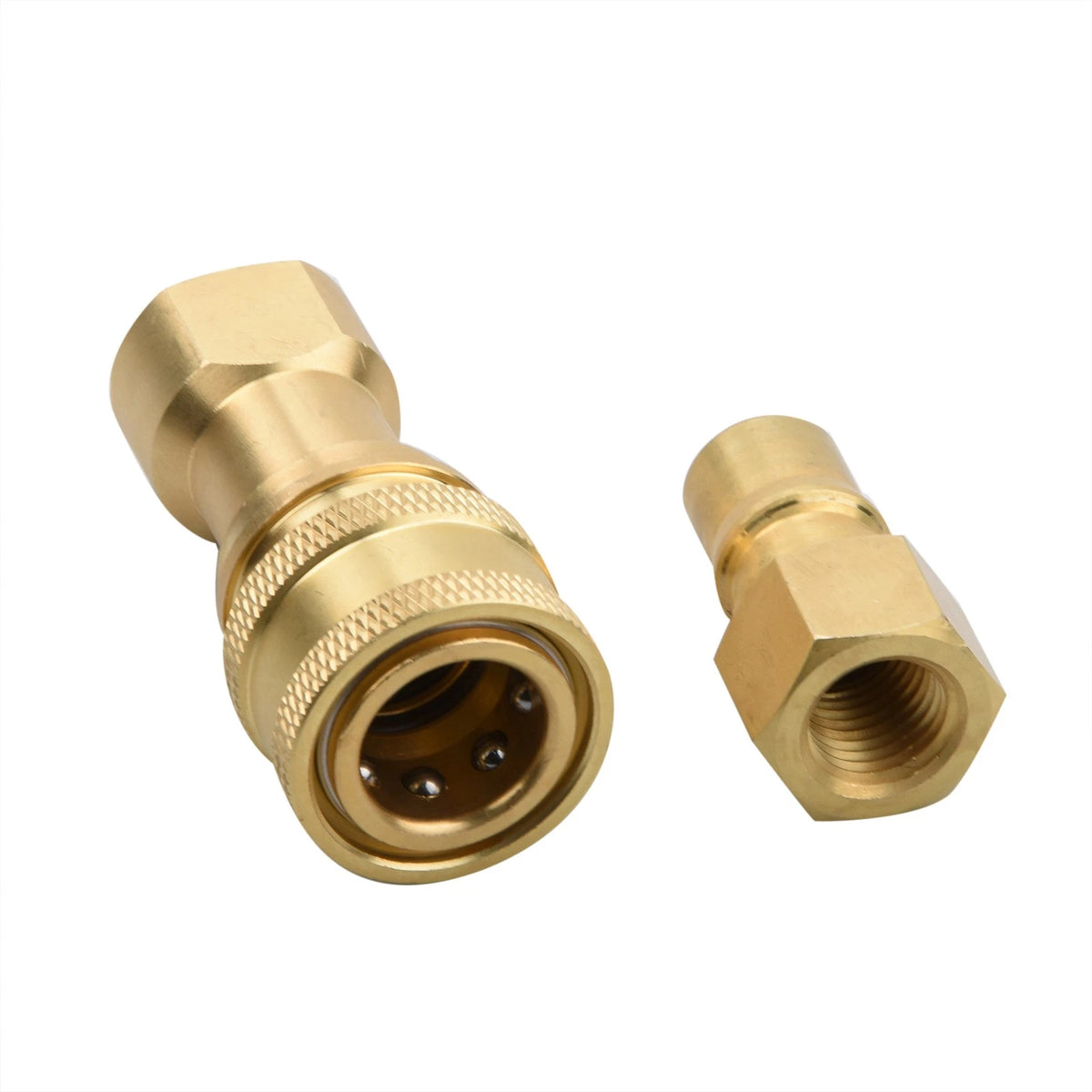 1Pack High Quality 1/4" Quick Connector Kit Up to 5000-6000 PSI for Ball Valve