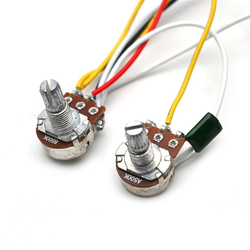 Pickup Humbucker Wiring Harness Volume Tone 3-Way Switch for ST Electric Guitar