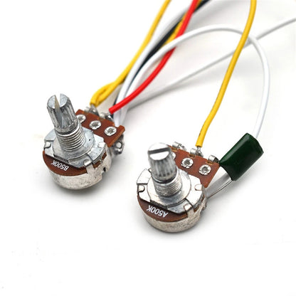 Pickup Humbucker Wiring Harness Volume Tone 3-Way Switch for ST Electric Guitar