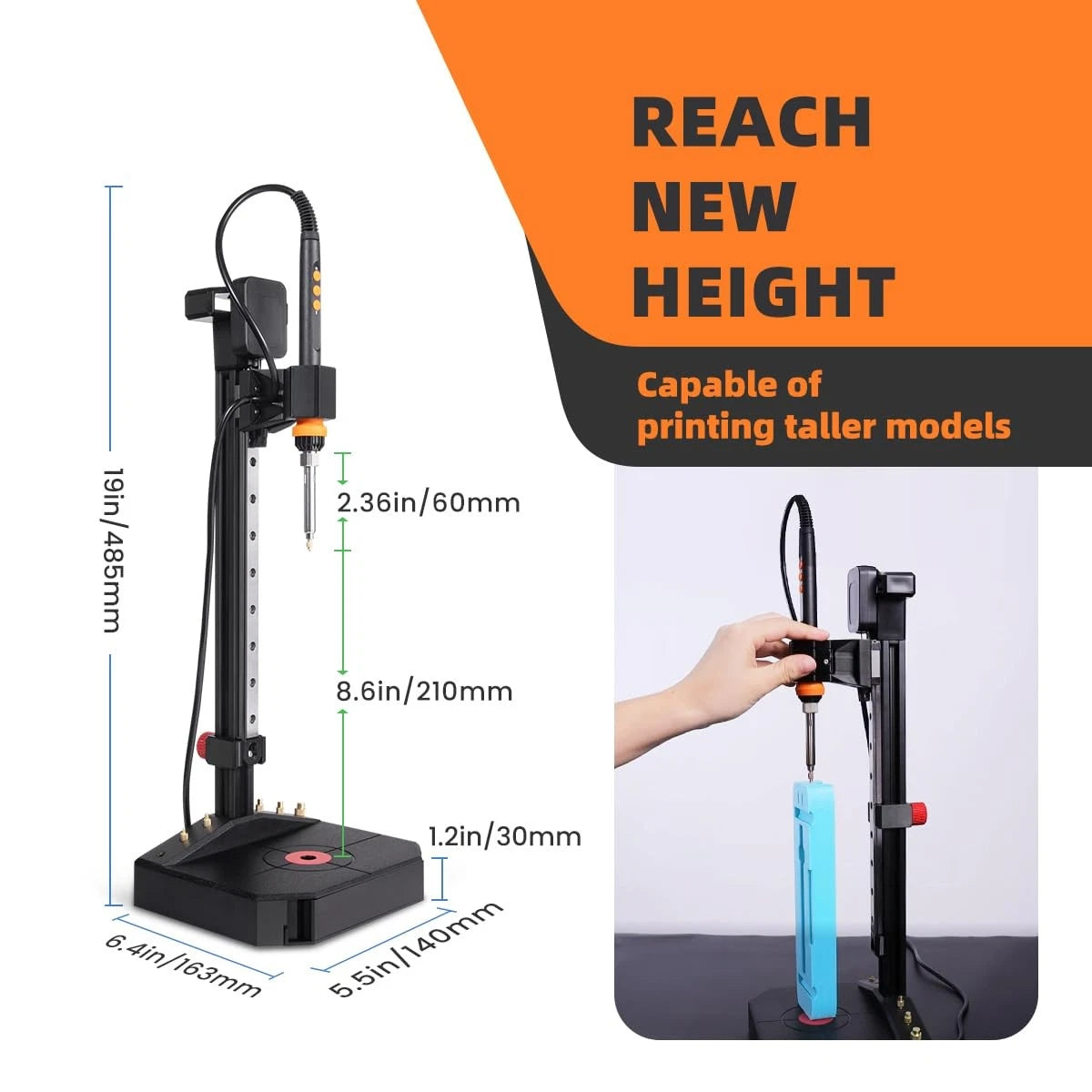 Heat Set Insert Tool with 90W Soldering Iron & Brass Inserts 3D Nutopress V2