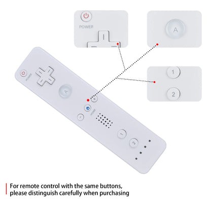 Remote Controller with Nunchuck, Compatible with Nintendo Wii/Wii U -White