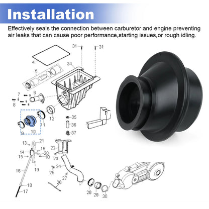 Carb Boot 0452563 for Polaris ATV:Phoenix 200 2005-2023 Phoenix 200 Limited 2007