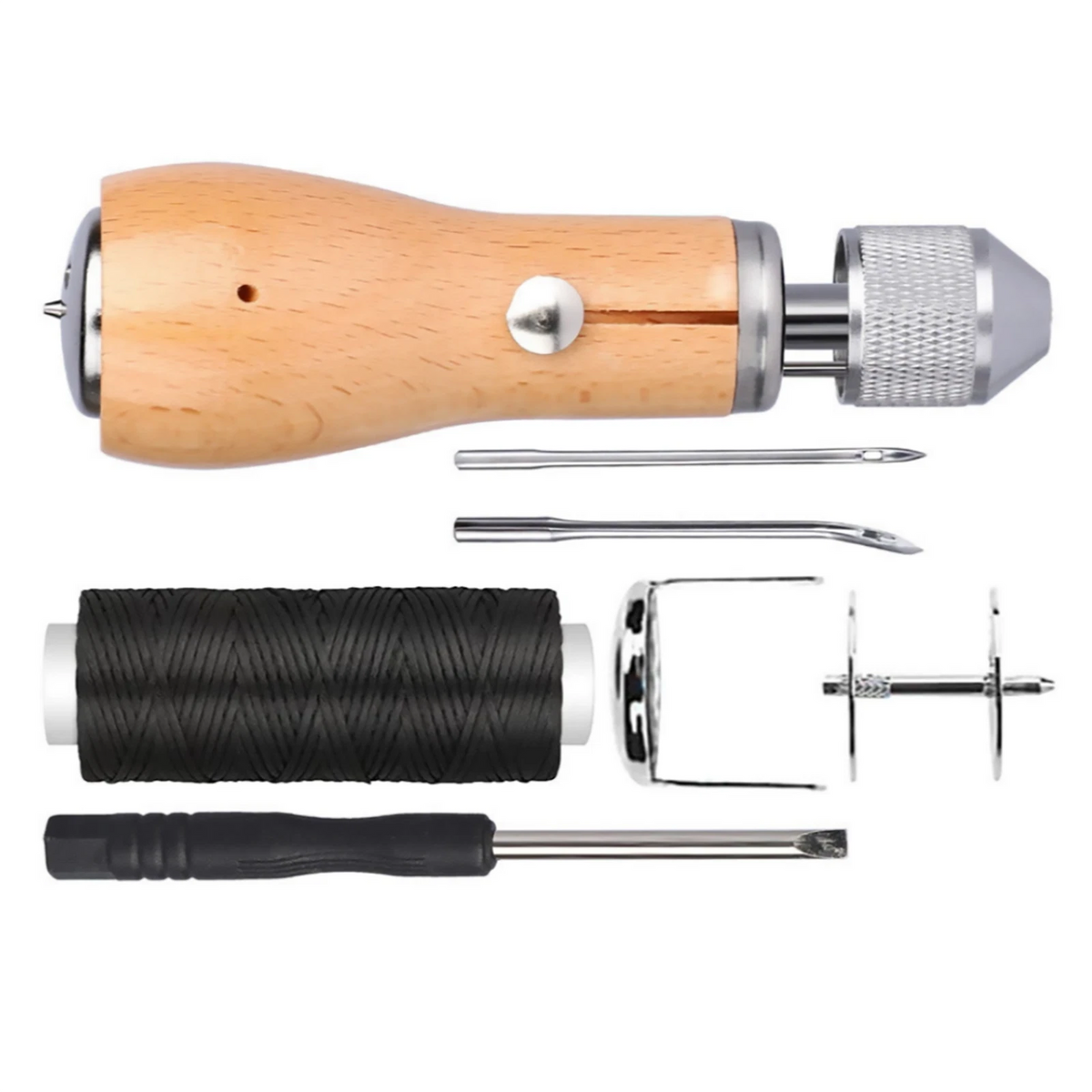 Sewing Awl Tools Kit Leather Sail & Canvas Repair DIY Handmade Accessories E