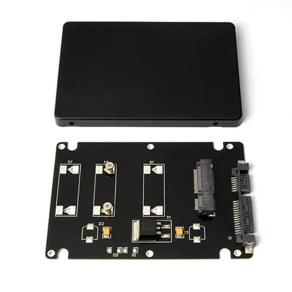 2.5 Inch SATA to mSATA SSD Enclosure Converter Internal / External Adapter A