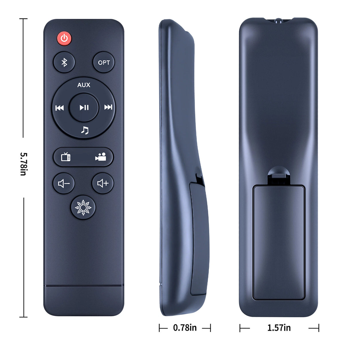 Remote Control For Rythflo Sound Bars for TV 16-inch, Cinematic TV Bluetooth