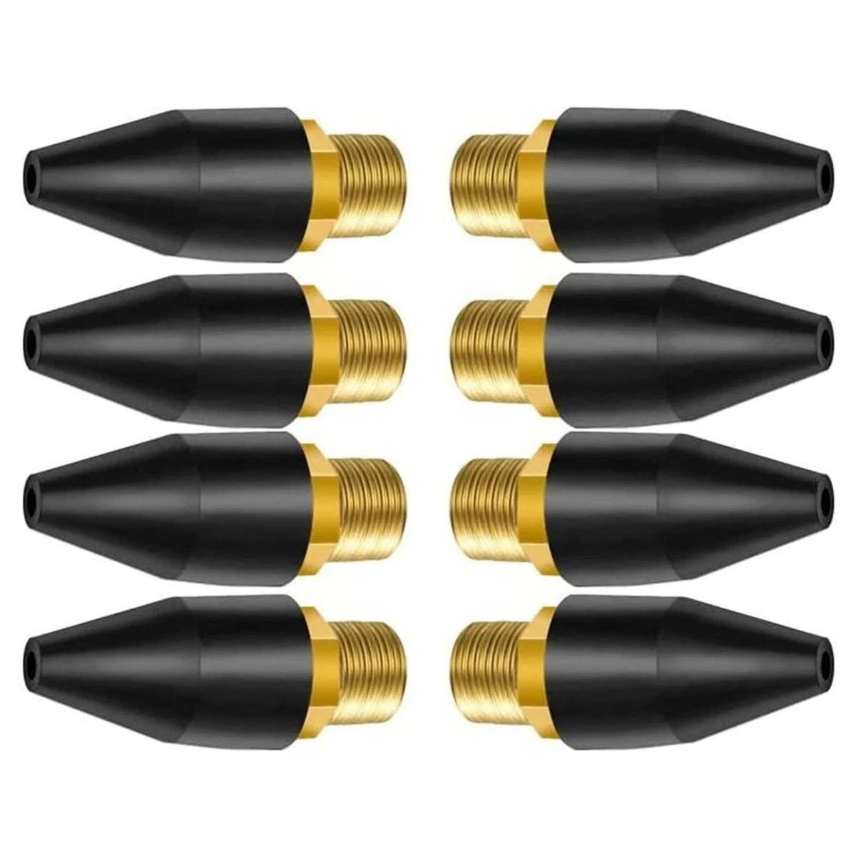 8PCS Blow Gun Rubber Tip, Air Nozzle with 1/8" NPT Male for Air Compressor