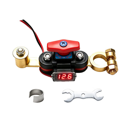 12V 24V Battery Disconnect Switch w/ LED Display Includes Wrench and Shim Kit