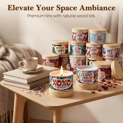 LumaCraft Thick Candle Jars for Making Candles 24 Pcs, 4 OZ Empty MULT-COLOR