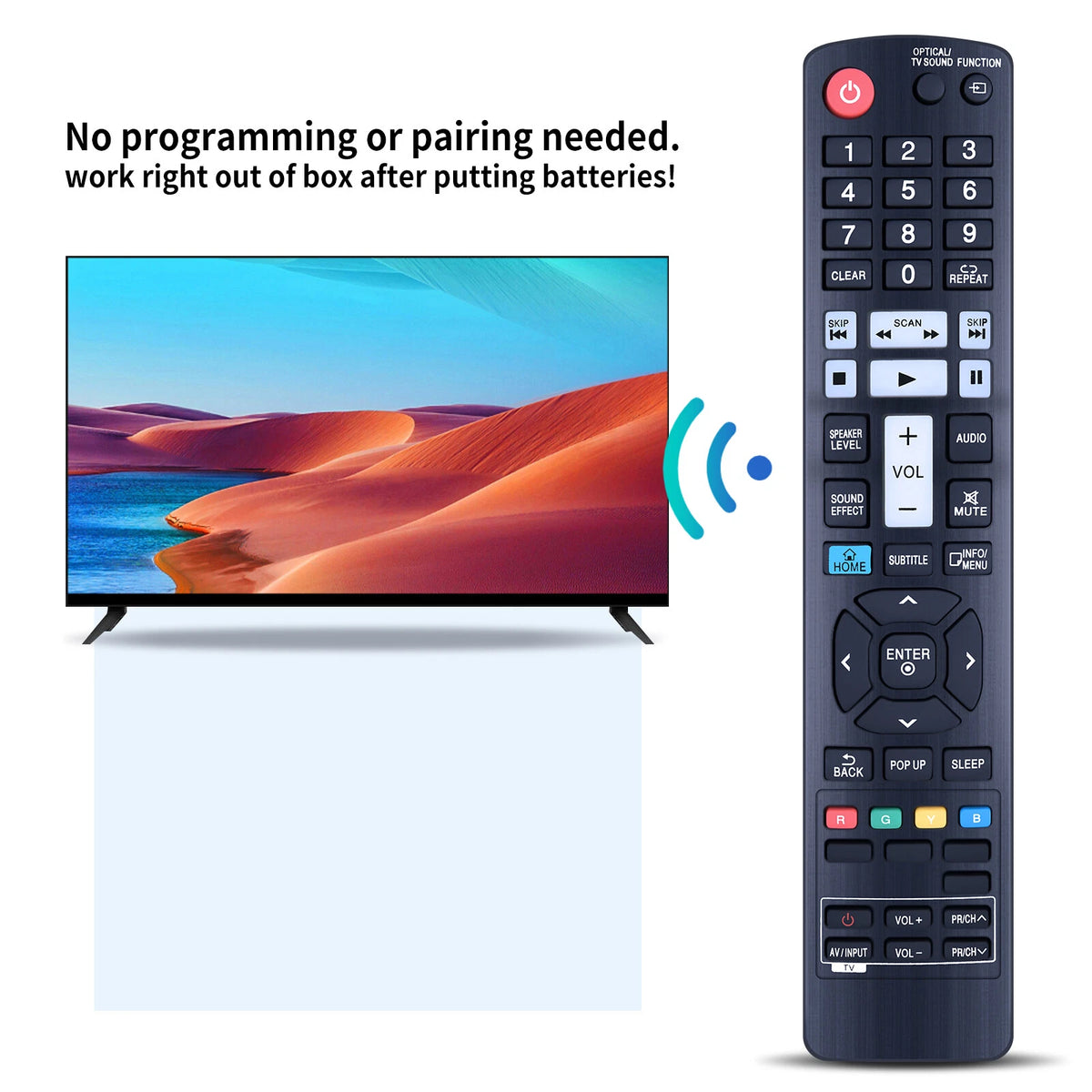 AKB73775701 Replacement Remote Control For LG SoundBar NB3732A NB3730A-NB