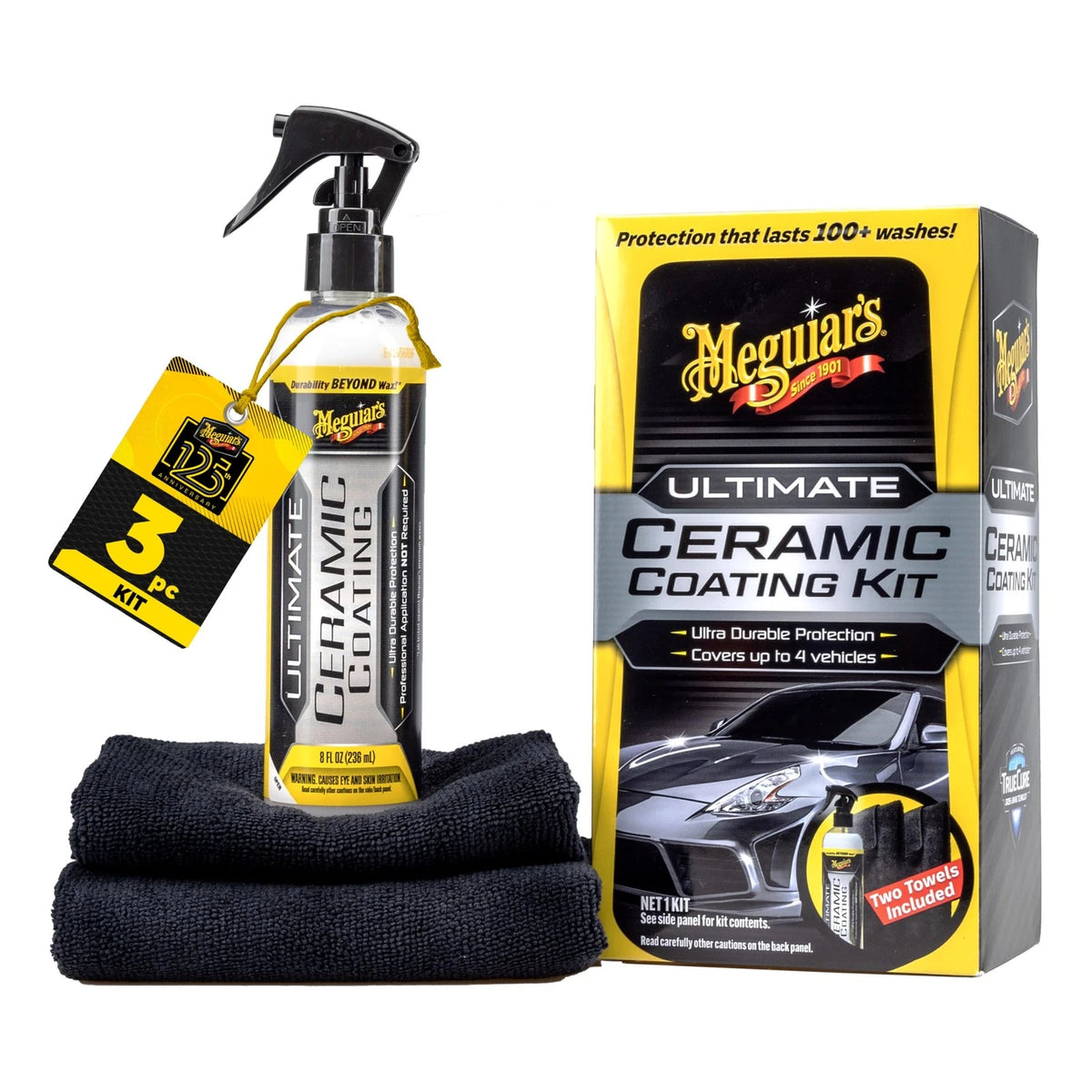 Meguiar's Ultimate Ceramic Coating Kit 8 Fl Oz (Pack of 1), As Shown