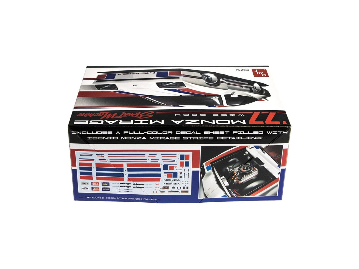 AMT 1977 Chevy Monza Mirage SS 1/25 Scale Model Kit 7 inches, White