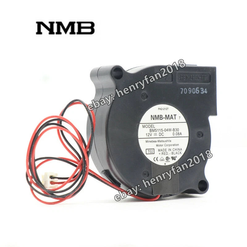 For NMB BM5115-04W-B30 Turbo Blower Fan DC 12V 0.08A 50*50*15MM CPU Cooling Fan