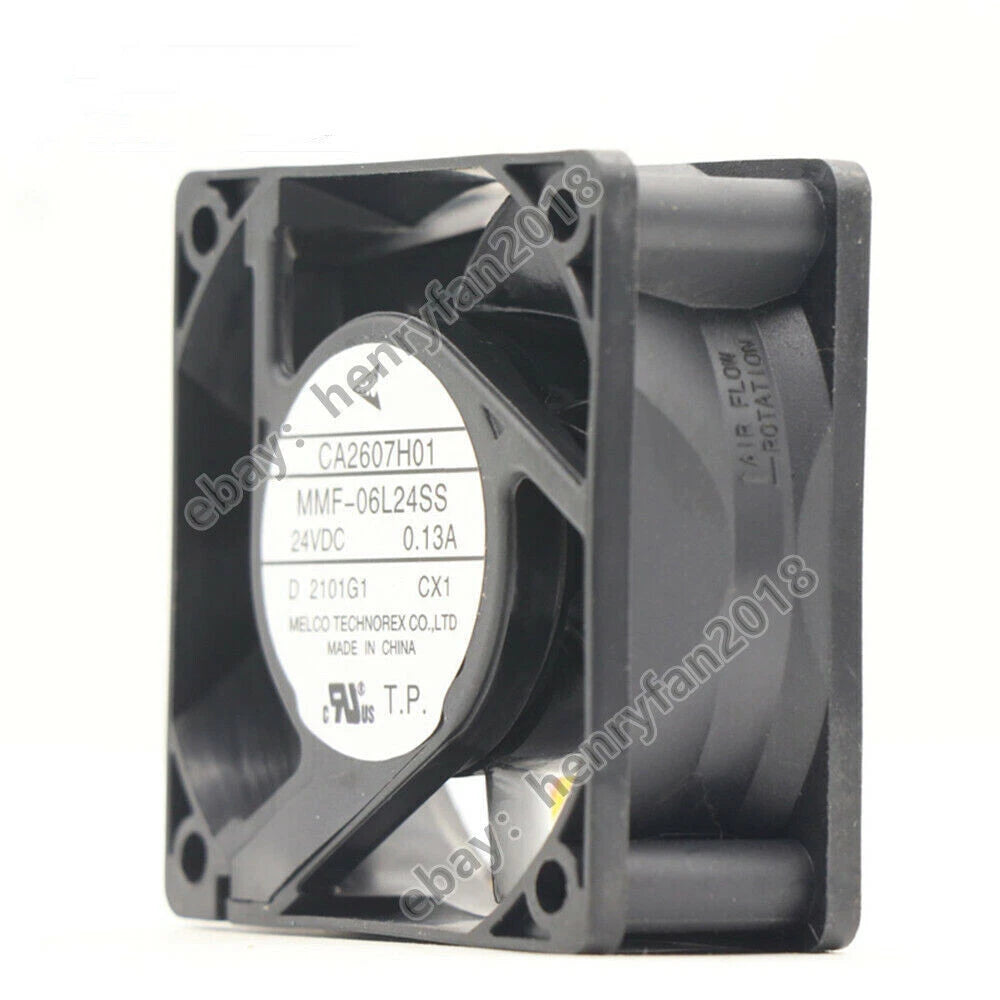 MELCO MMF-06L24SS-CX1 CA2607H01 24VDC 0.13A 60*60*25mm Inverter cooling fan
