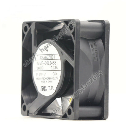MELCO MMF-06L24SS-CX1 CA2607H01 24VDC 0.13A 60*60*25mm Inverter cooling fan
