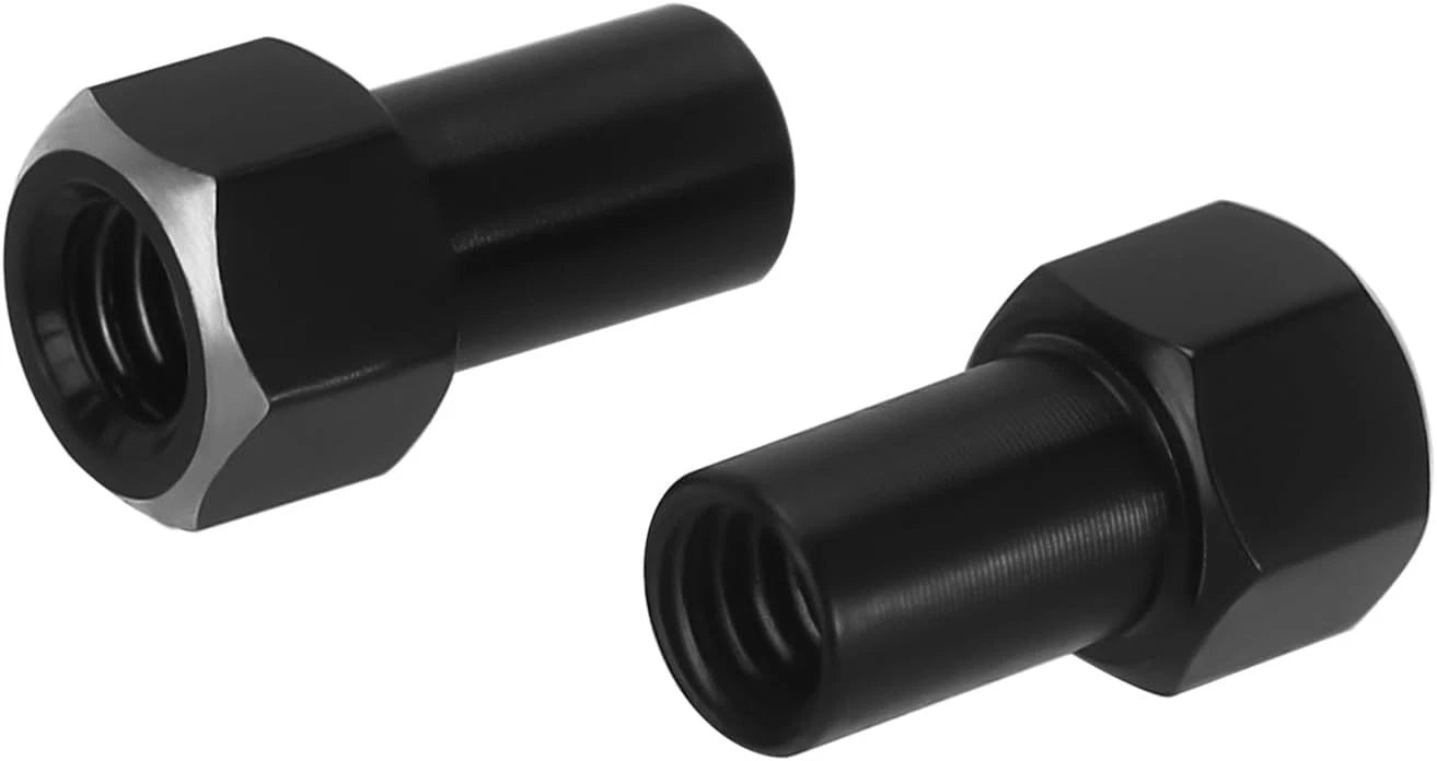 INJORA Thickness 9mm(+5mm) Black Brass Wheel Hex with Nuts for TRX4M