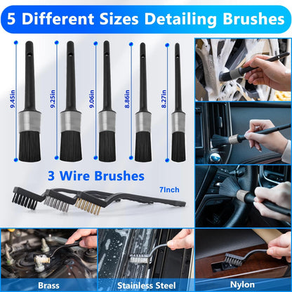 ThinkLearn Car Detailing Kit with Foam Gun, Wash Mop for Deep Gray(33PCS)