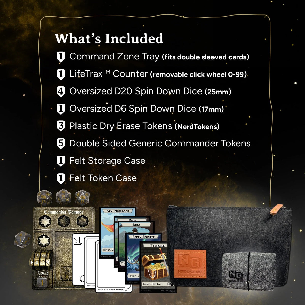 NERD GEAR Commander Essentials Kit - 6 cm x 24 x 0.1 cm, Ancient Bronze