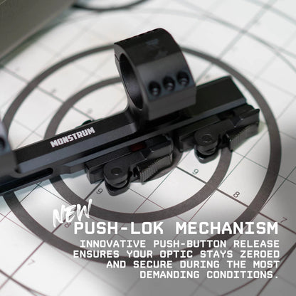 Monstrum Hypergrip Cantilever Scope Mount with Quick Release | 30 mm Black