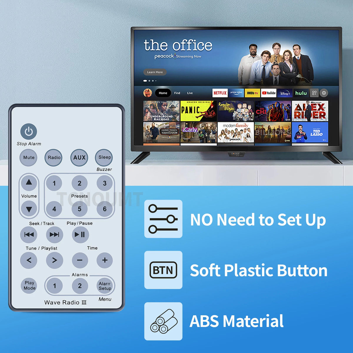 Replacement Remote Control For Bose Wave Radio III white