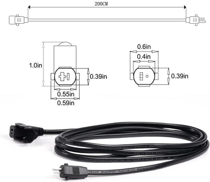 Universal Power Cord for Recliner Chair - 29V 2A Supply, Black