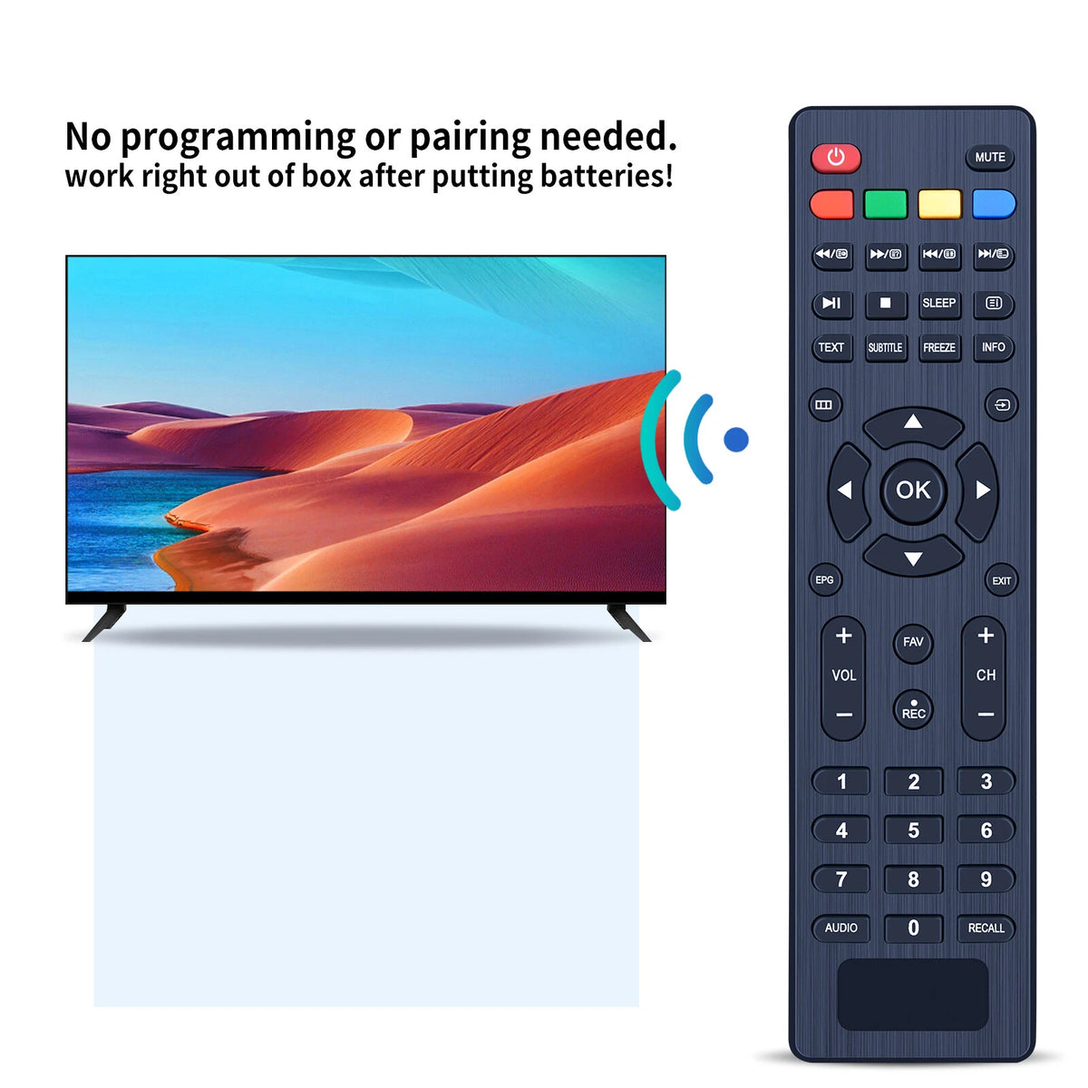 Replacement Remote Control For Veon 4K Ultra HD LED TV