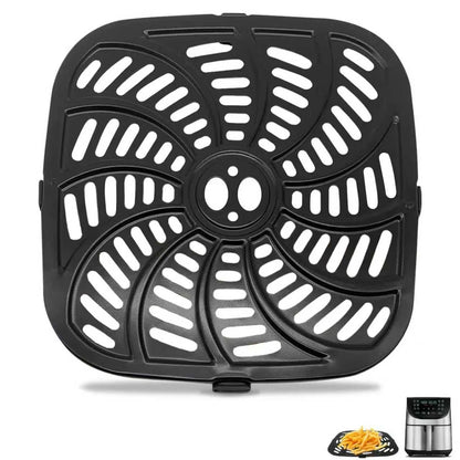 GWY Air Fryer Replacement Tray for 9.8''x9.8'' Pan For Gourmia 8 QT, Black