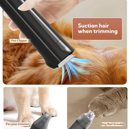 Bunfly Dog Grooming Kit with 13000kpa Strong 17.3*13.8*7.9 Inch, Black&brown