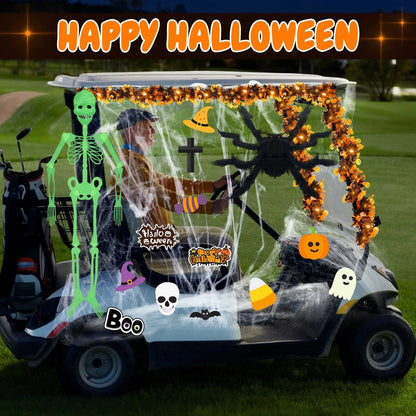 Suncalla Halloween Golf Cart Decoration Kit-Halloween Car multicolor