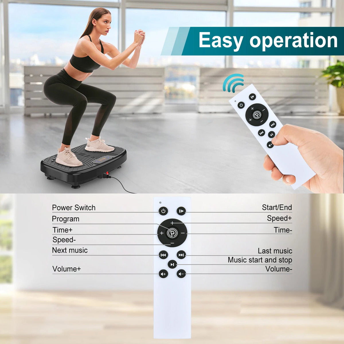 Replacement Remote Control For MERACH Vibration Plate Exercise Machine