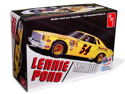 AMT Lennie Pond 1974 Chevy Malibu Stock Car 1:25 Scale Model Small, unpainted