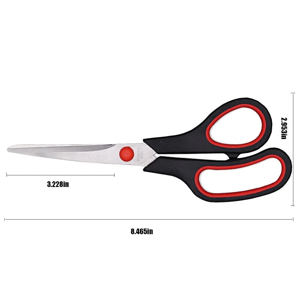 Scissors, Multipurpose office Scissors,8.5 Inch Ultra Sharp Shears, Black