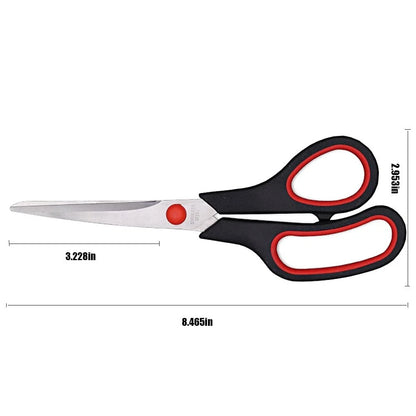 Scissors, Multipurpose office Scissors,8.5 Inch Ultra Sharp Shears, Black