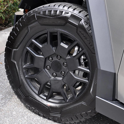 For Tesla Cybertruck Lug Nut Covers & Center Caps (24 Lugs + 4 Caps) Matte Black