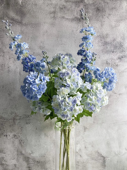 YalzoneMet 4 Pcs Artificial 26.8 inches x 3.15/3.94 x 4 pcs, Sky Blue