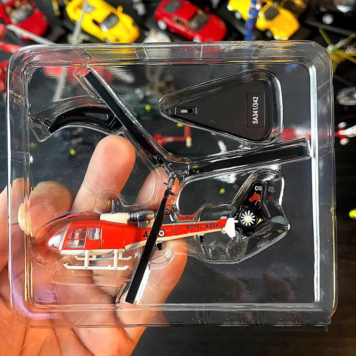 1:100 Diecast Alloy For Aerospatiale Gazelle SA341/342 Helicopter Model Toy