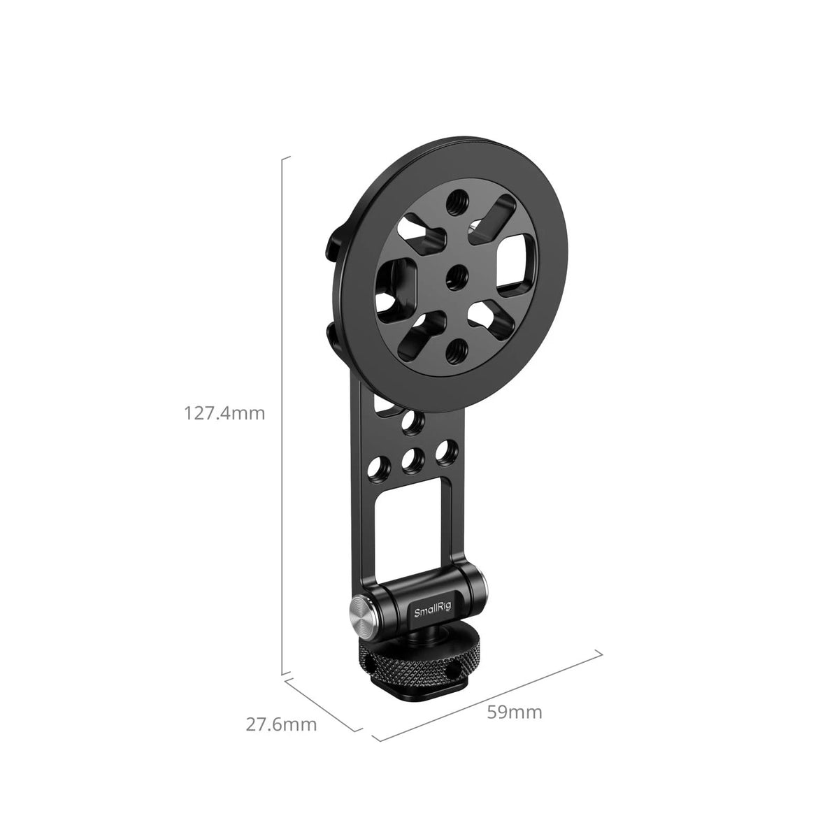 SMALLRIG Magnetic Metal Phone Mount with Cold Shoe Tripod Holder, black