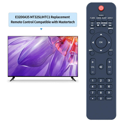 Remote Control For Makena 40S2/Mastertech E32D0A35 MT32SLIHTC1 TV