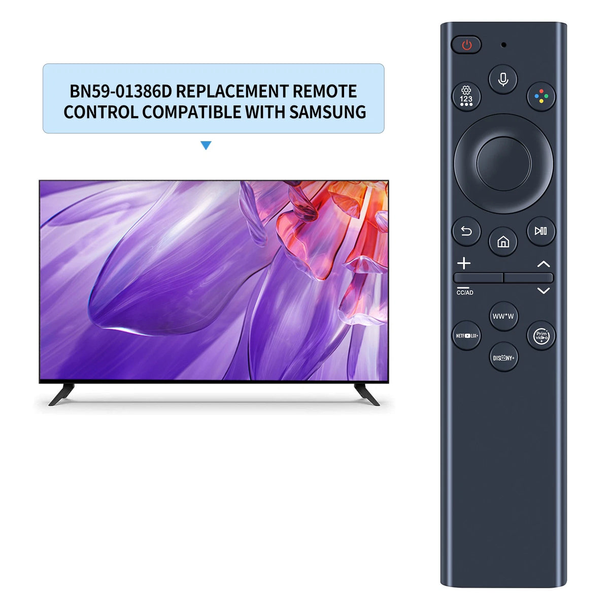 BN59-01386D TM2280E Solar Rechargeable Remote Control For Samsung TV