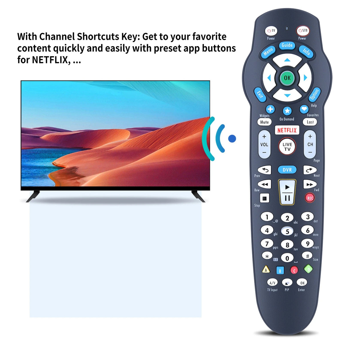 Remote Control For Verizon Fios P265v 3.1 RC2655101/02B Frontier Cable Box TV